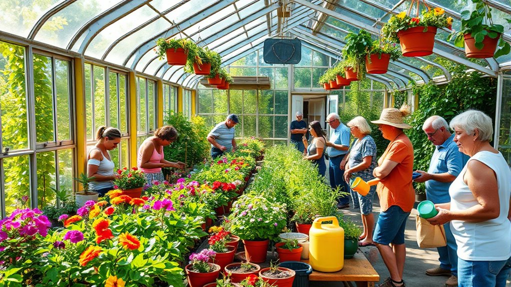 community greenhouse gardening skills
