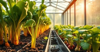 container grown greenhouse root vegetables