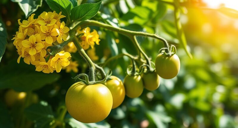 control tomato flowering fruiting