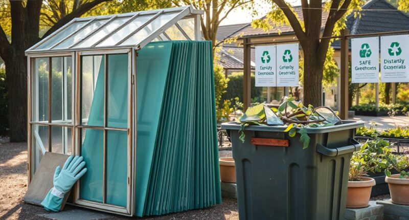 dispose greenhouse materials safely