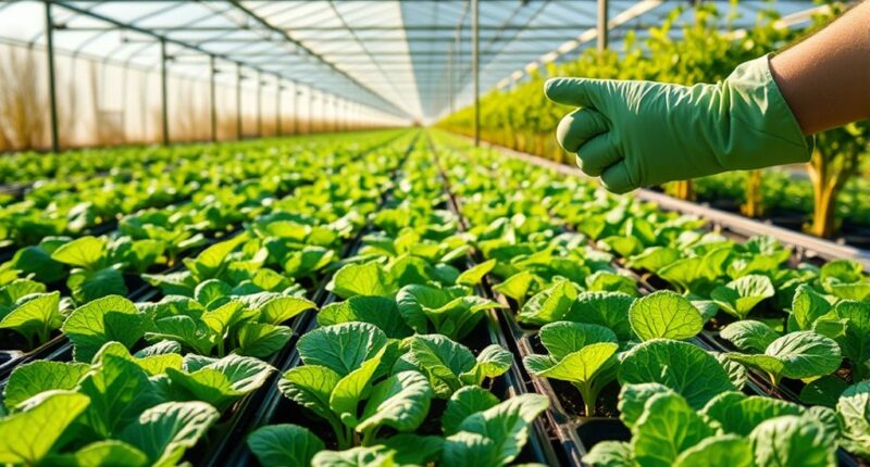 early spring greenhouse crops