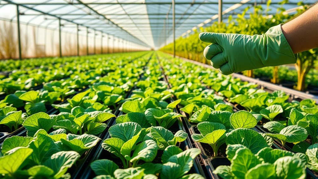 early spring greenhouse crops