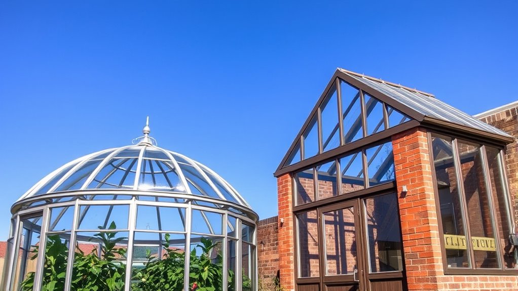 freestanding versus lean to