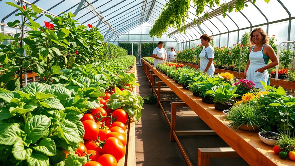 greenhouse aids local food banks