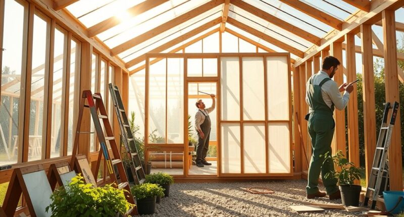 greenhouse construction project diary