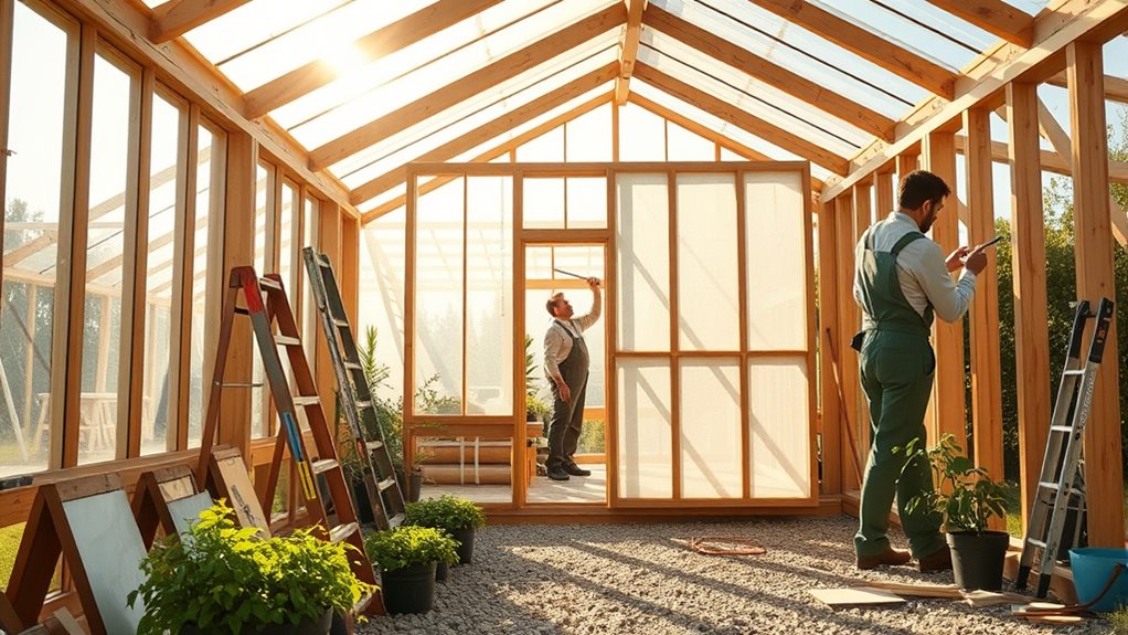 greenhouse construction project diary