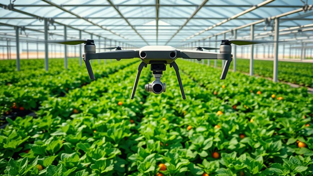 greenhouse crop drone monitoring