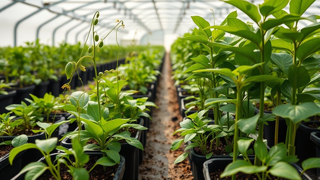 greenhouse cultivation of legumes