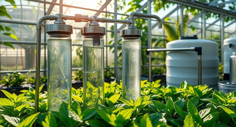 greenhouse rainwater filtration systems