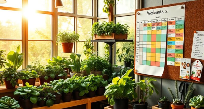 greenhouse self sufficient living schedule