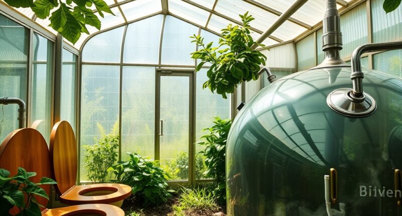 greenhouses with compost biogas