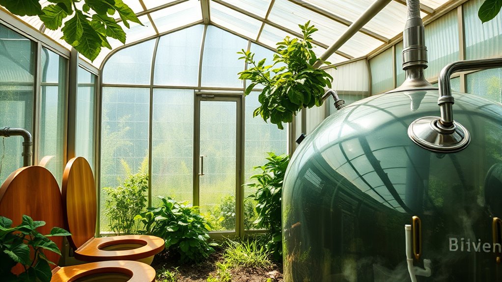 greenhouses with compost biogas
