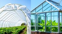 high tunnels vs greenhouses