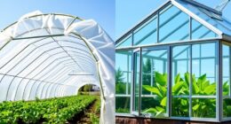 high tunnels vs greenhouses