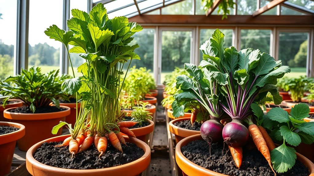 indoor greenhouse root cultivation