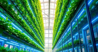 indoor greenhouse vertical farming