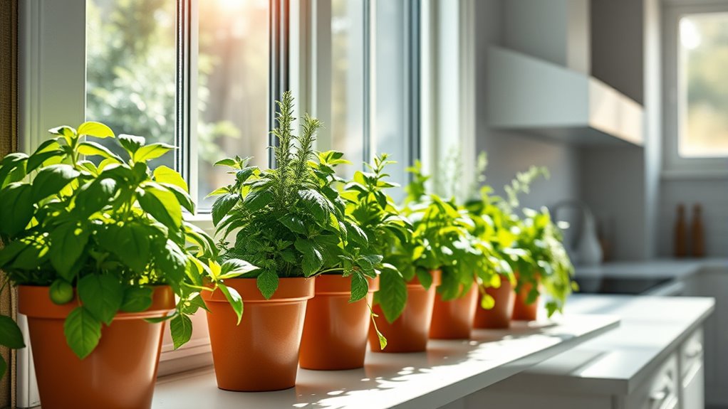 indoor herb lighting and pest prevention