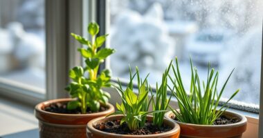 indoor winter herb gardening