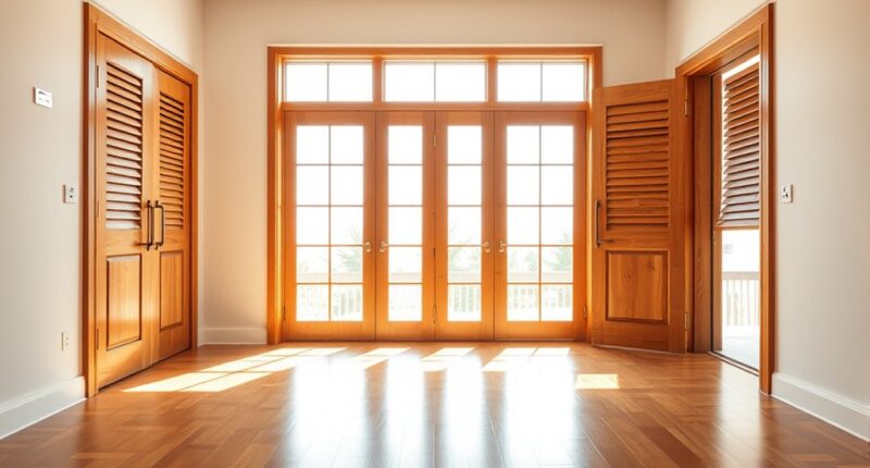 installing doors and ventilation