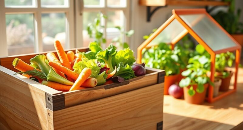 kitchen scraps fertilize greenhouse