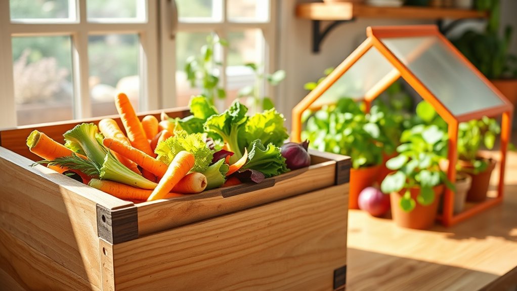 kitchen scraps fertilize greenhouse