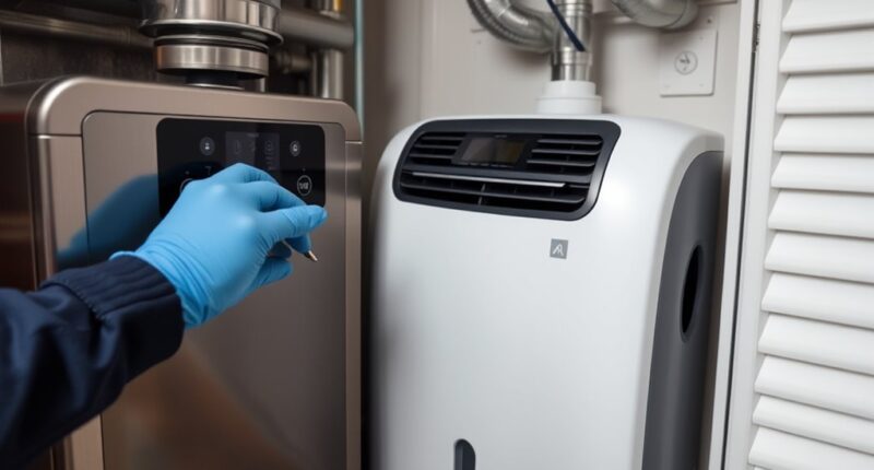 maintain dehumidifier and heater