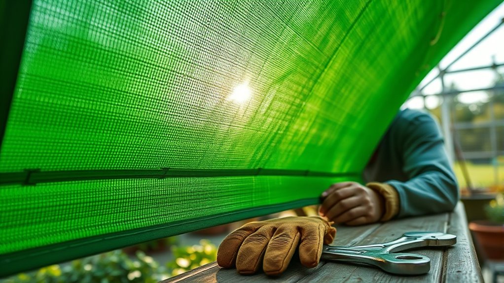 maintain shade cloth effectiveness