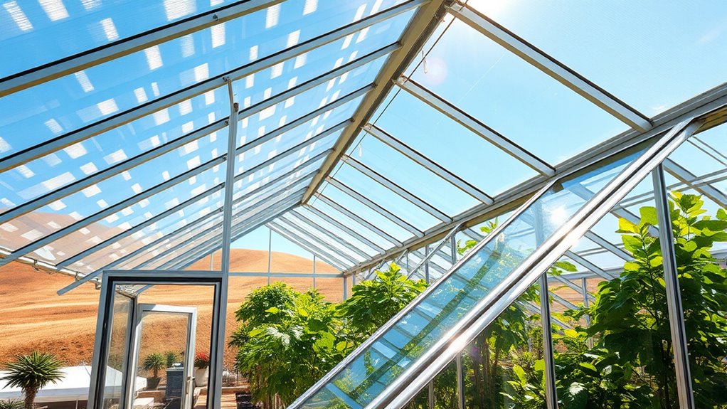 maximize greenhouse sunlight orientation