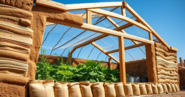 natural cob earthbag greenhouse