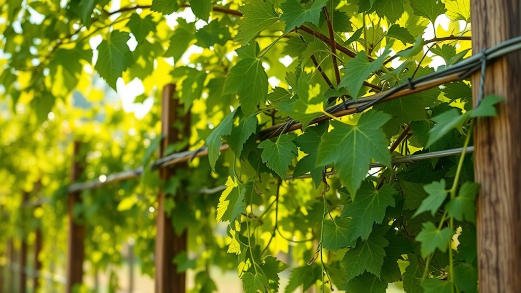 optimize vine canopy structure
