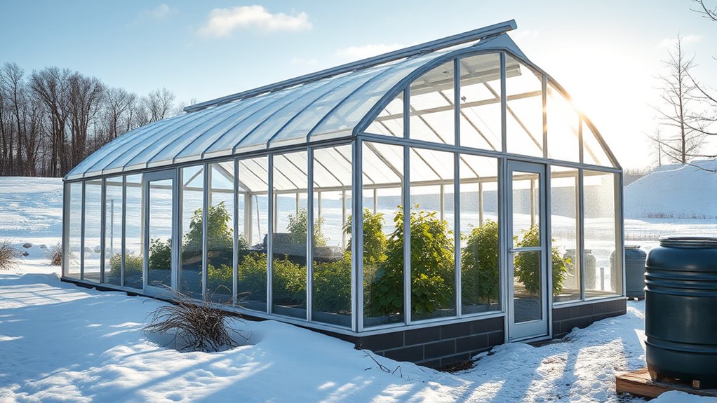 passive winter greenhouse design