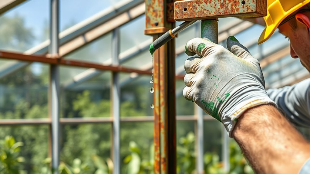 proper metal frame protection