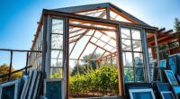 recycled windows greenhouse construction