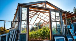 recycled windows greenhouse construction