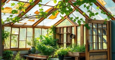 recycling materials for greenhouse