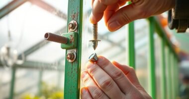replacing damaged greenhouse fasteners