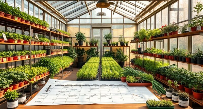 seasonal gardening schedule planning