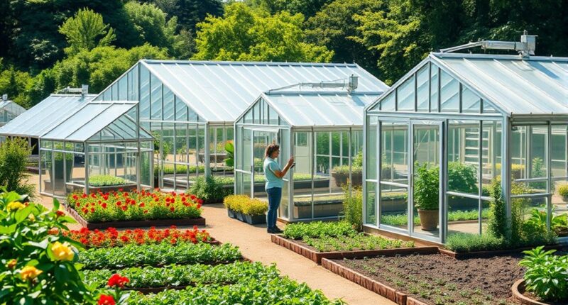selecting appropriate greenhouse size
