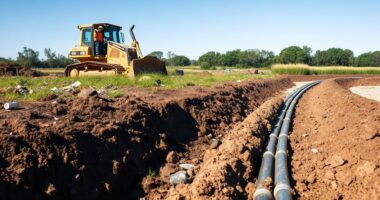 site clearing and leveling