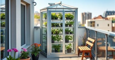 small balcony greenhouse construction