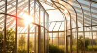 solar greenhouse with sunspace