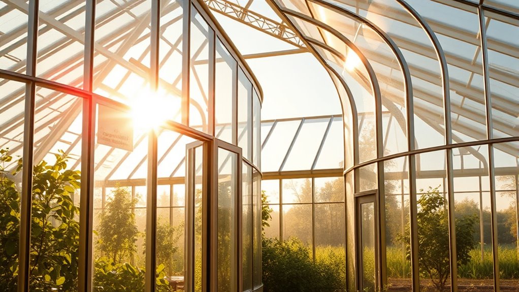 solar greenhouse with sunspace