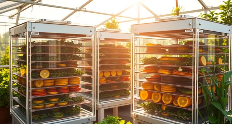 solar powered food dehydration