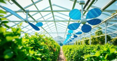 solar powered greenhouse fans