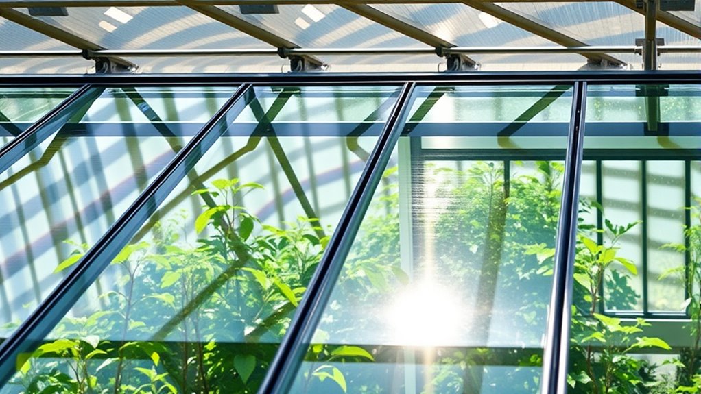 solar powered greenhouse roofing