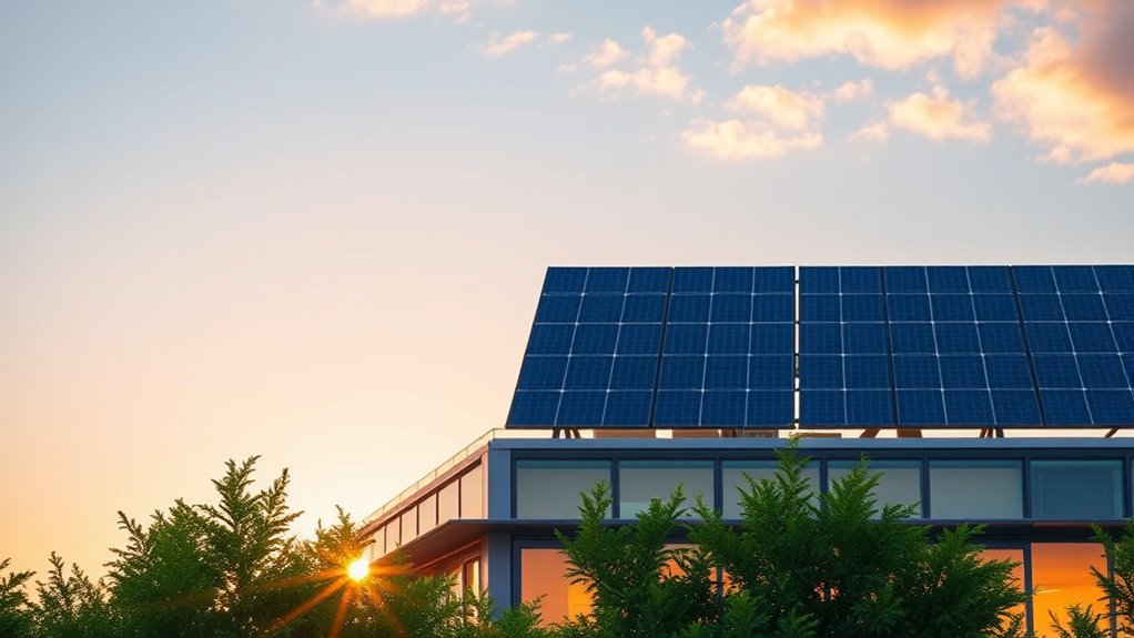 solar powered heating lighting