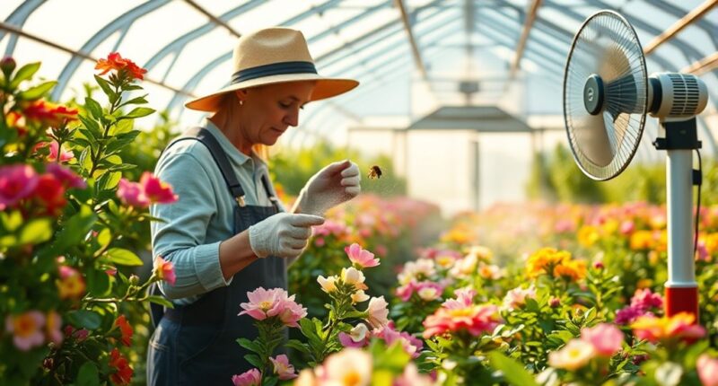spring greenhouse pollination strategies