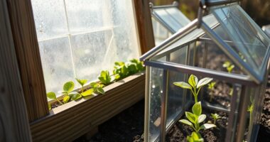 using small protective gardening structures