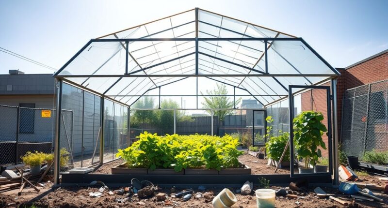 vacant lots become greenhouses