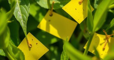 yellow pest monitoring traps